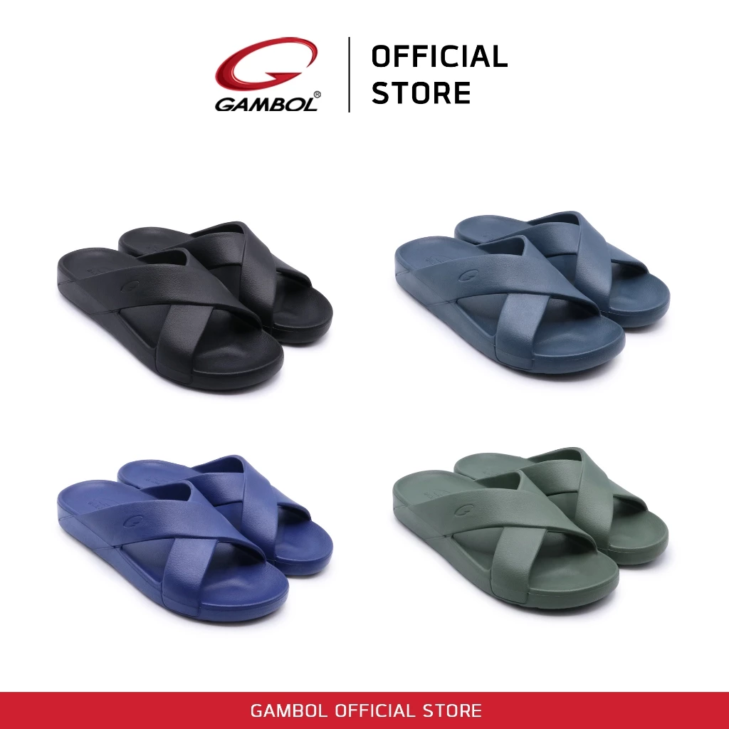 GAMBOL แกมโบล SLIDE CROSS รองเท้าแตะสวมชายหญิง รุ่น GM42228 / GW42228 Size 36-44