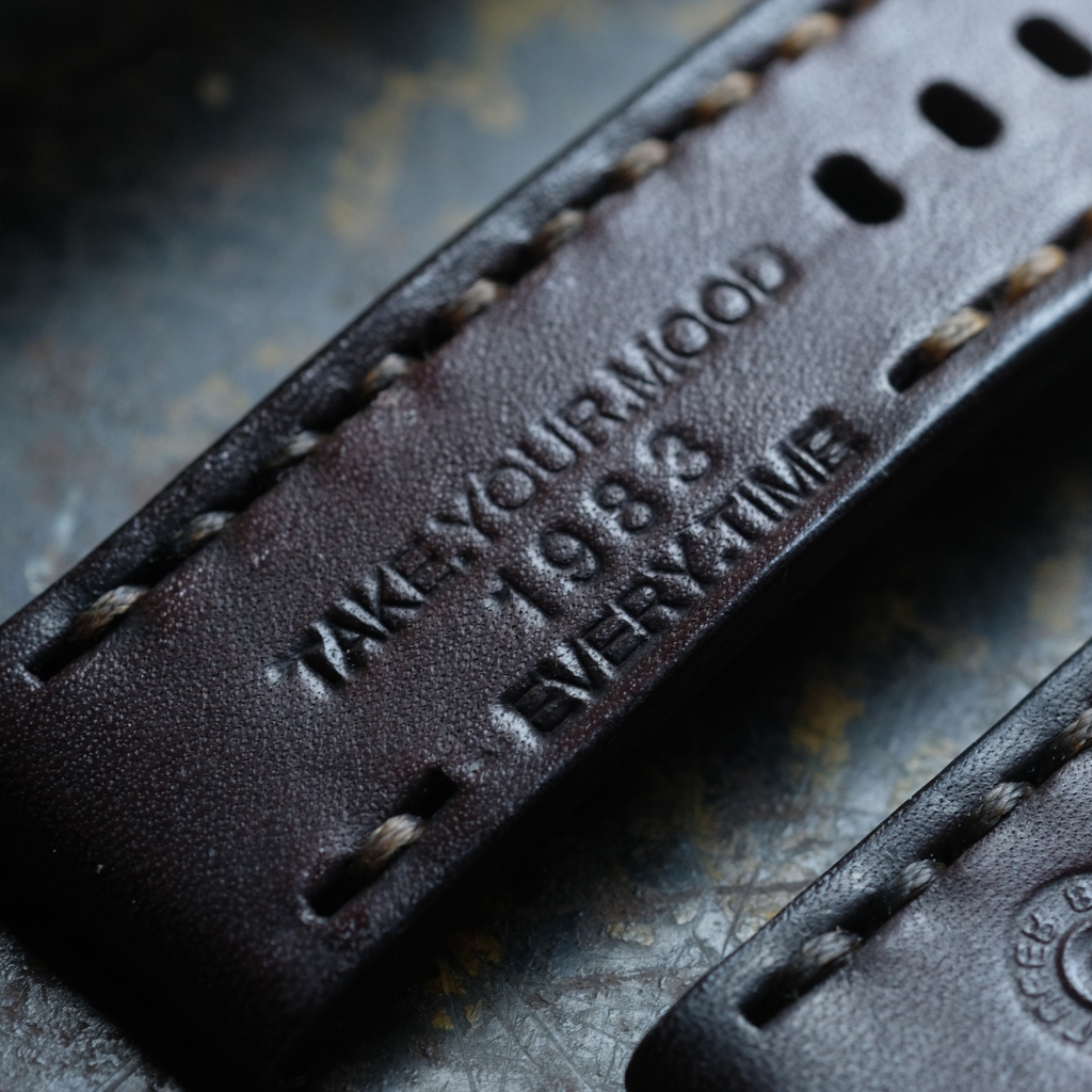 สายนาฬิกาหนังแท้ แนว Ammo strap มีขนาด 20mm 22 mm 24 mm watch strap สายนาฬิกา พร้อมบัคเคิล