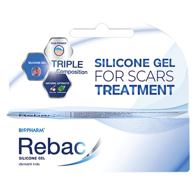 BIOPHARM Rebac Silicone Gel รีแบค ซิลิโคนเจล เจลลดรอยแผลเป็น