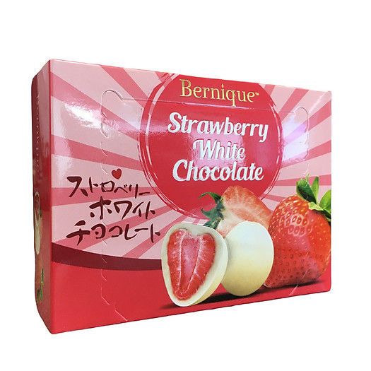 Bernique Strawberry White Chocolate 70g จากมาเลเซีย มีฮาลาล BB.25/07/27