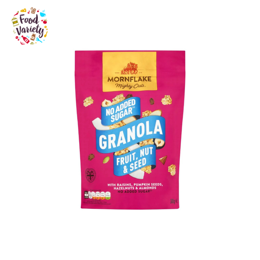 [BestBefore-07Oct2025] Mornflake Mighty Oats Granola Fruit, Nut & Seed No Added Sugar 500g