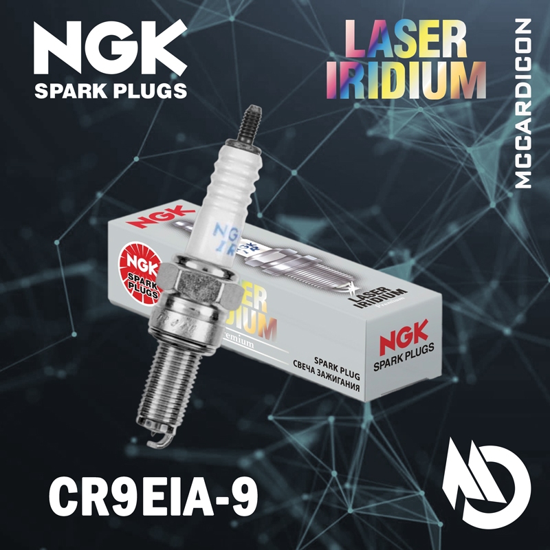 หัวเทียน (Spark Plug) NGK Iridium CR9EIA-9 สำหรับ ER-6n, Ninja 650, Versys 650, Z650, Z900, Z1000