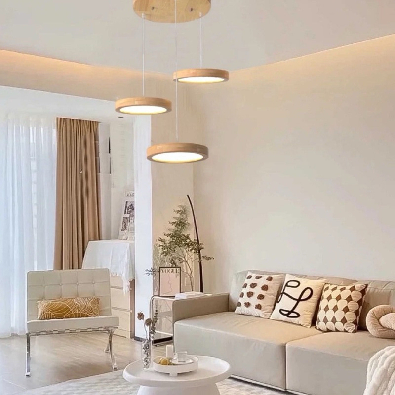 โคมไฟMinimal sphere Lamp แบบ 3 ดวง (สายไฟ 100 ซม.)