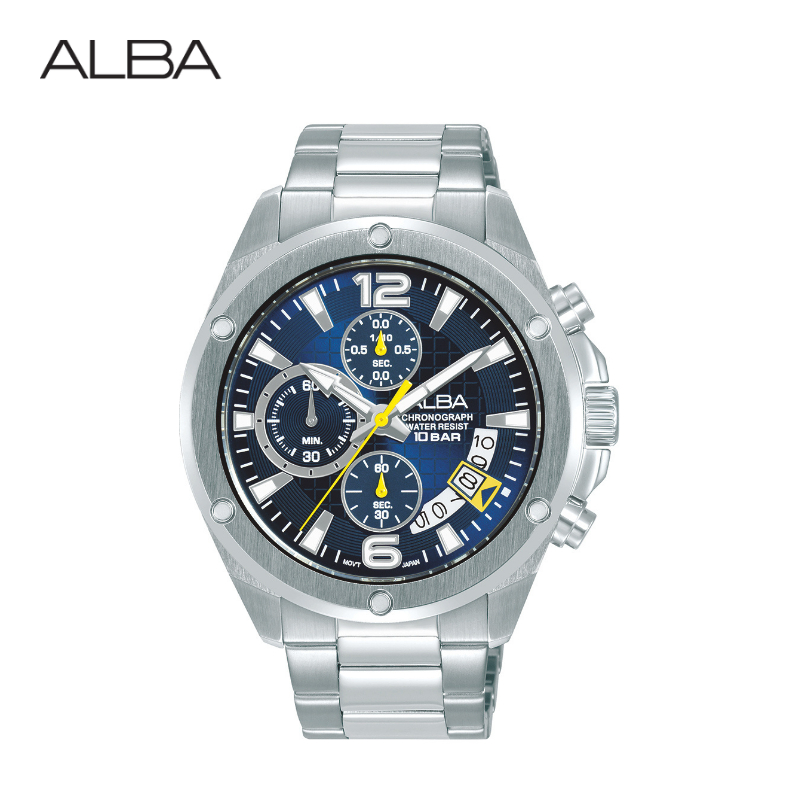 ALBA นาฬิกาข้อ Sportive Quartz รุ่น AM3987X ขนาด 43 mm.