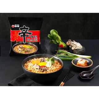 [ exp 22/10/26 ] Nongshim Shin Ramyun Black Noodle Soup นงชิม ชินรามยอนแบล็ค บะหมี่กึ่งสำเร็จรูปรสเผ็ด(ซุปเนื้อพรีเมี่ยม