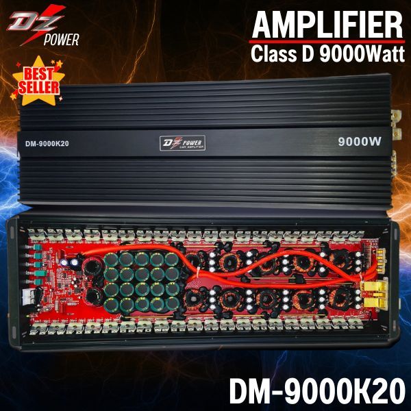 DZ POWER รุ่น DM-9000K20 สุดยอดพาวเวอร์แอมป์คลาสดีกำลังขับ 9000W. ขับซับ 10 12 15 นิ้ว