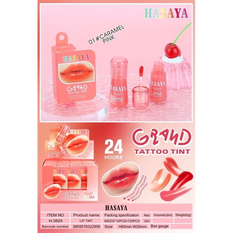Hasaya Girl grand tattoo tint (H3829) ฮาซายา เกิร์ล ลิปทินท์ ให้ความชุ่มชื้น สีชัด ติดทน - รูปที่ 2
