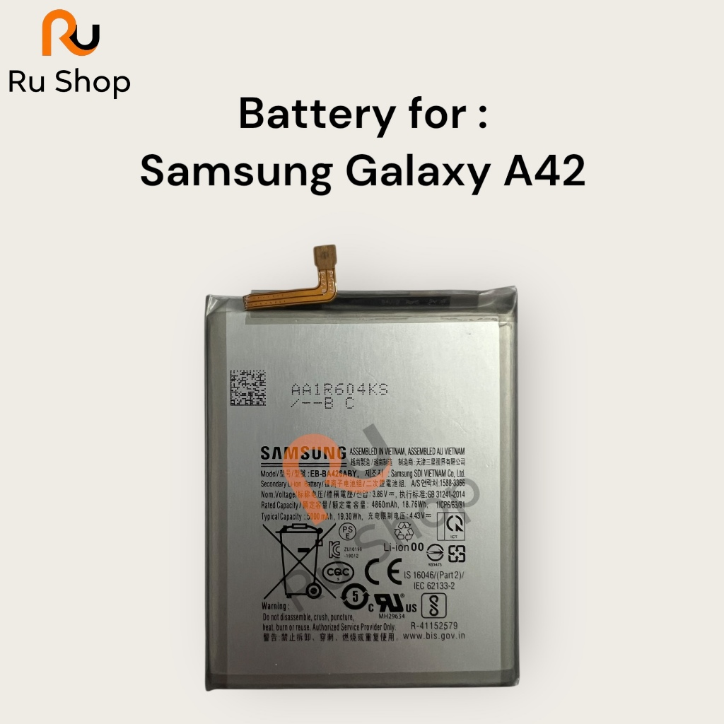 แบตเตอรี่ แท้ Samsung Galaxy A42 EB-BA426ABY 4860mAh