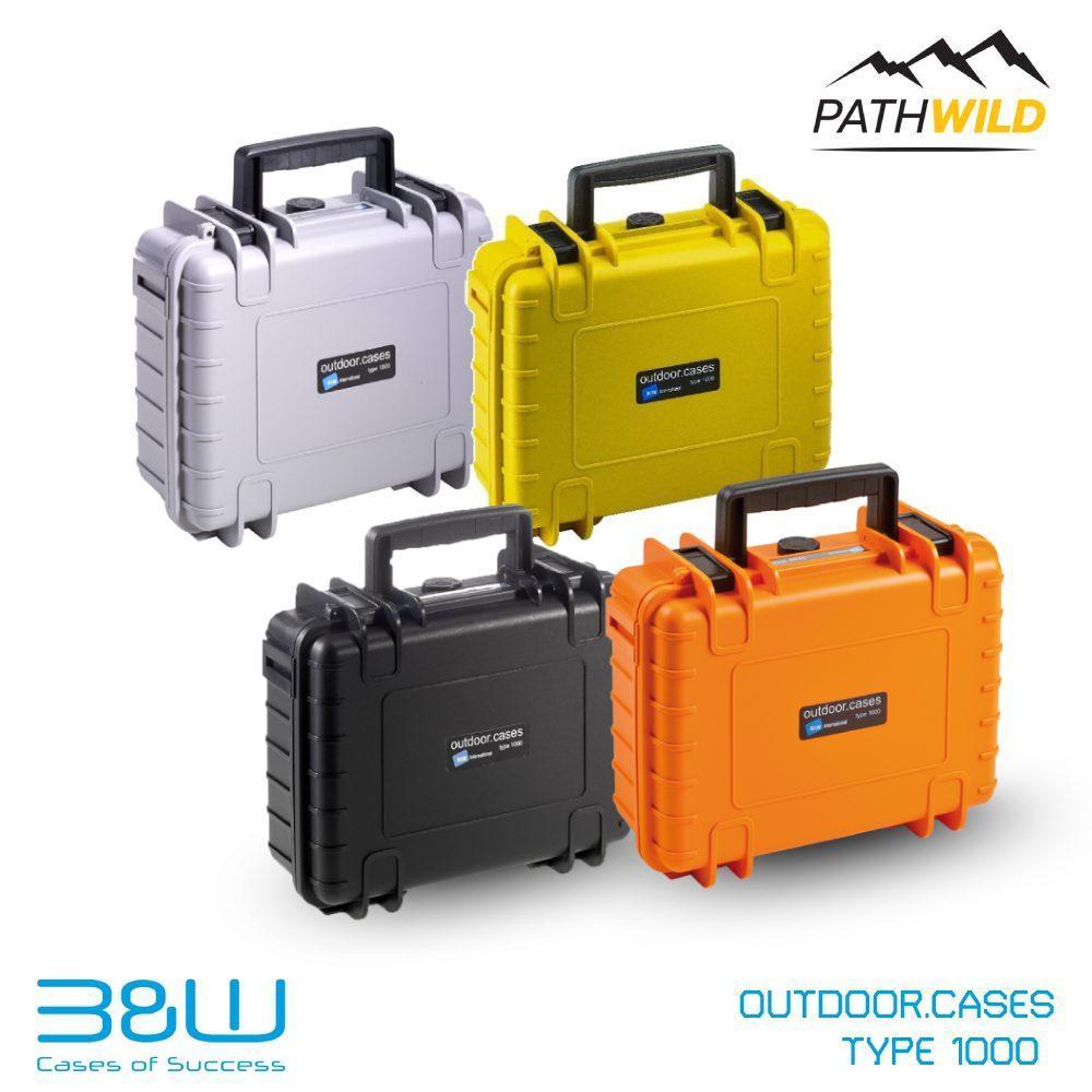 B&W OUTDOOR.CASES TYPE 1000 กล่องใส่อุปกรณ์ แบรนด์เยอรมัน ป้องกันแรงกระแทกสูง น้ำหนักเบา ความจุ 4.1 ลิตร