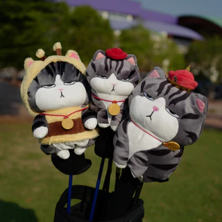 ตุ๊กตาครอบหัวไม้กอล์ฟแมวมึน Golf Head Cover for Driver, FAIRWAY or HYBRID