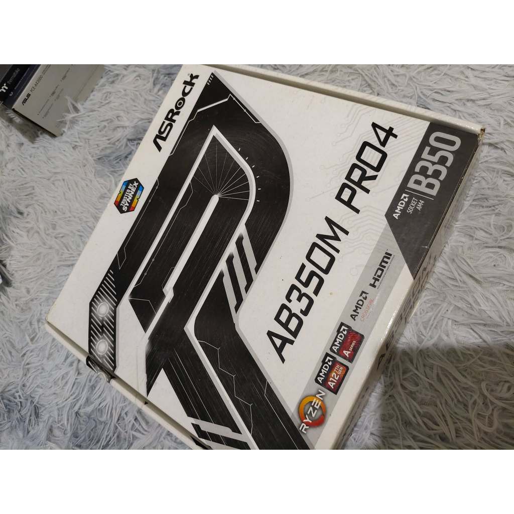 asrock ab350m pro4 + การ์ด wifi Bluetooth asus ax 3000