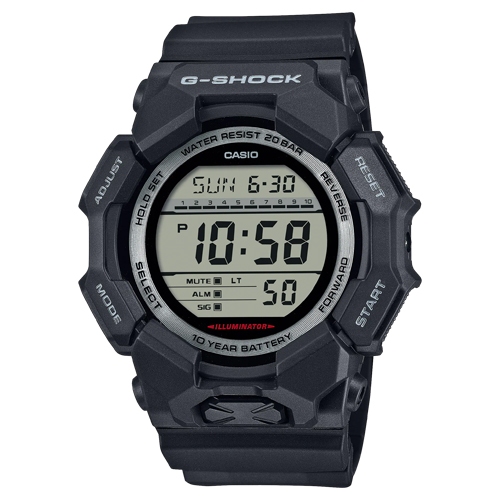 G-Shock นาฬิกาข้อมือผู้ชาย สายเรซิ่น สีดำ รุ่น GD-010,GD-010-1D