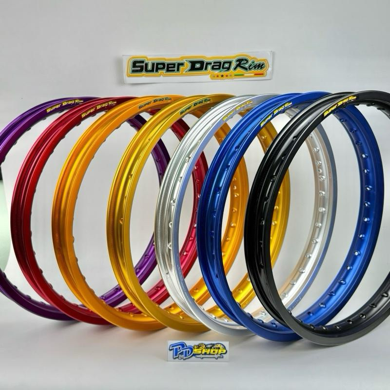 วงล้อ Super Drag Rim สีล้วน ขอบเรียบ 1.40-17 (2 วง)