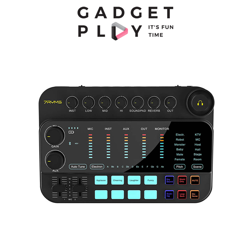 7ryms 7Caster SE2 เสียง Interface อินเทอร์เฟซอินพุตเสียง, มิกเซอร์เสียง, เอฟเฟกต์เสียง, สตรีมมิ่งสด