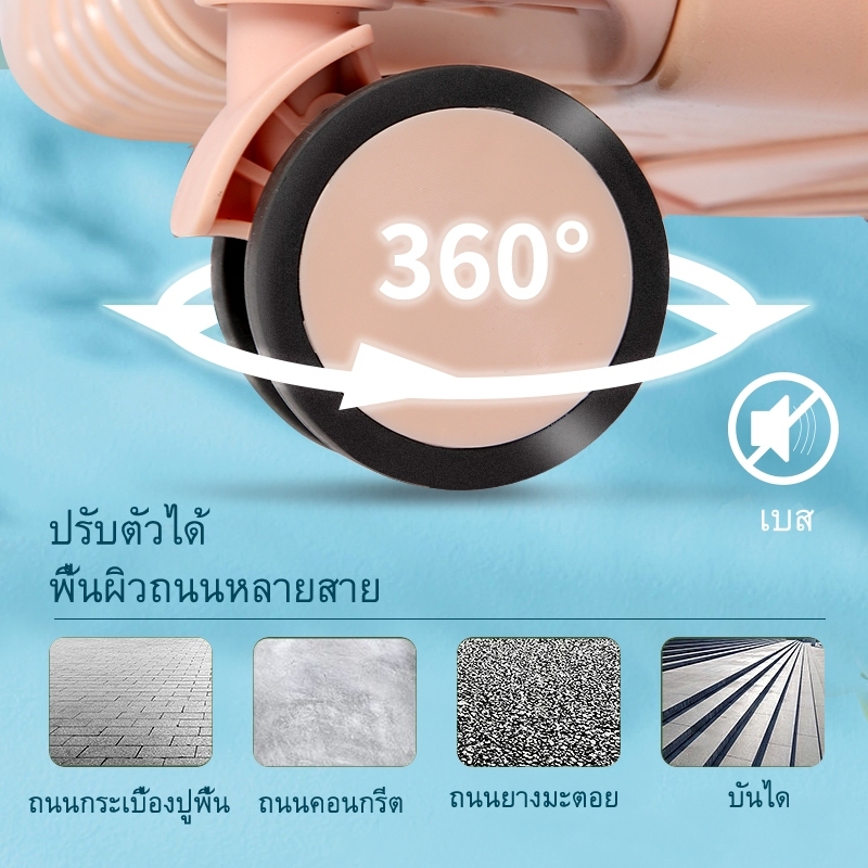 【รับประกันหนึ่งปี】GOODE กระเป๋าเดินทาง 20  นิ้ว กระเป๋าเดินทาง ล้อหมุนได้ 360 องศาอย่างมีสไตล์ น้ำหนัก เบา luggage