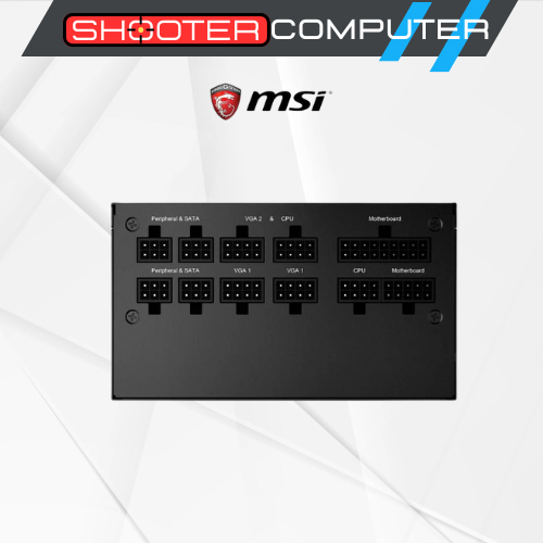 อุปกรณ์จ่ายไฟ MSI Power Supply MPG A750GF/A650GF 80 Plus Gold