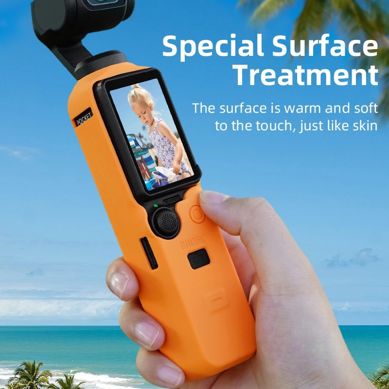 BRDRC DJI OSMO POCKET 3 เคสซิลิโคน กันฝุ่น กันลื่น