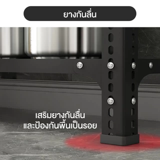 shelf ชั้นวางของ เหล็กทั้งชุด สีดำ 3.4.5ชั้น ขนาด 100-180cm เก็บของ ใช้กับโกดัง ห้องครัว ชั้นเก็บของ