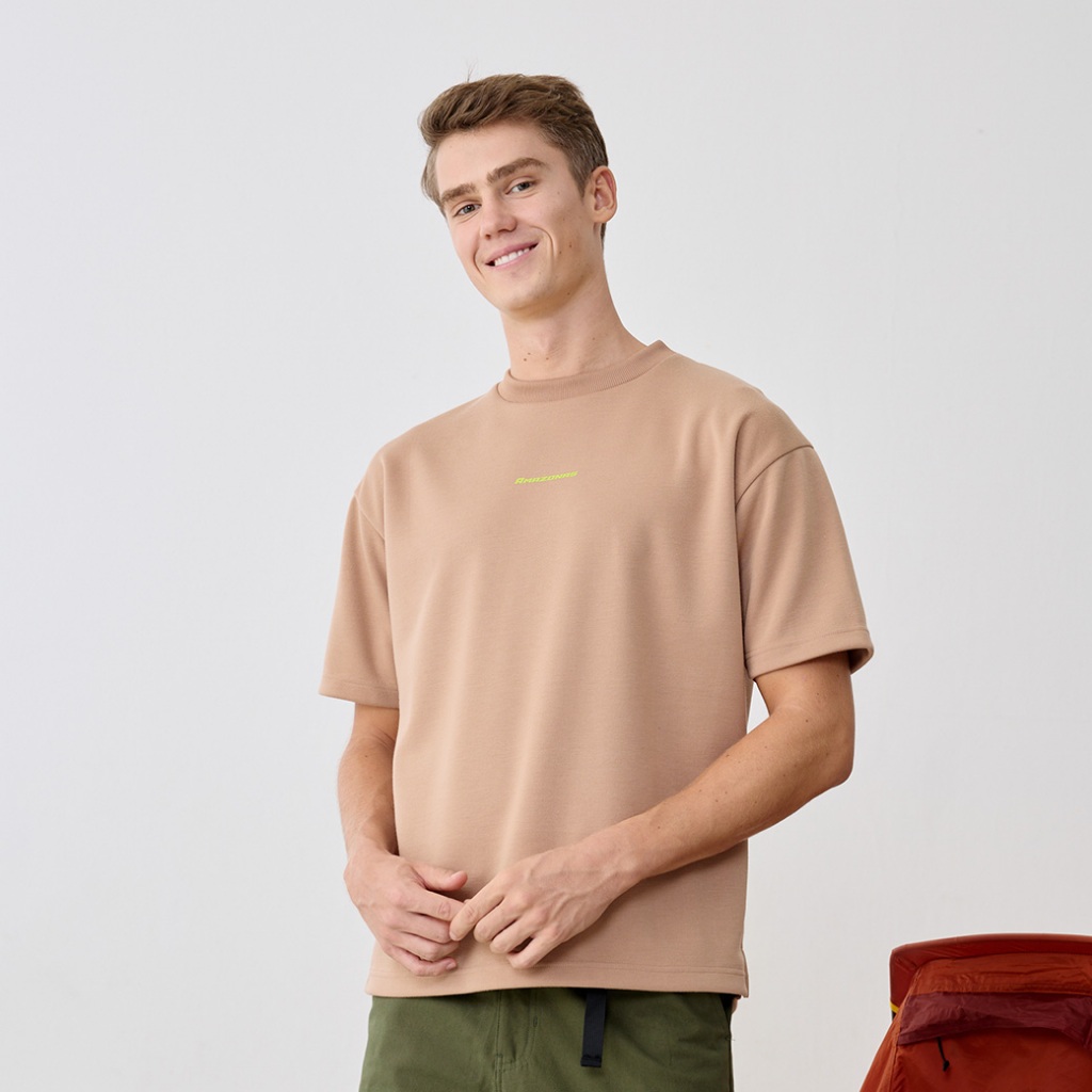 Khaki Bros. - คาคิบรอส - Round neck T-shirt Loose Fit - เสื้อยืดคอกลม - KM25K021
