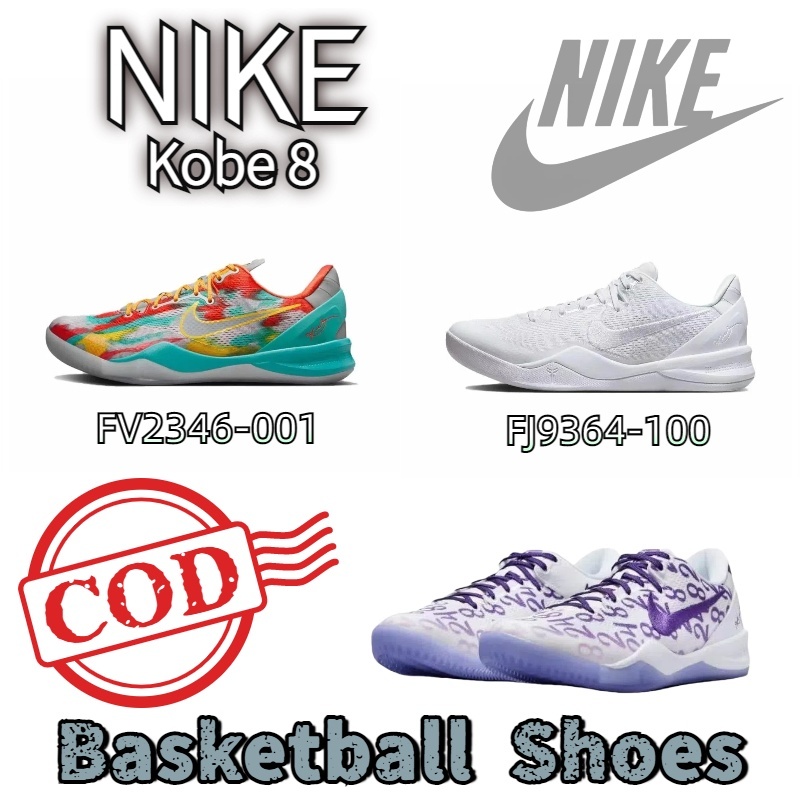 【100% แท้ รองเท้าบาส】NIKE Kobe 8 รองเท้าบาสเกตบอล green FQ3548-001