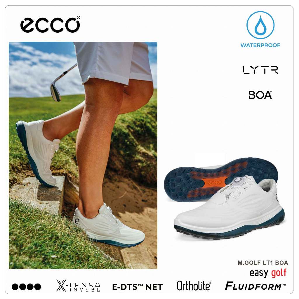 ECCO LT1  BOA  MEN ECCO GOLF GOLF SHOES  รองเท้ากีฬากอล์ฟผู้ชาย  SS25