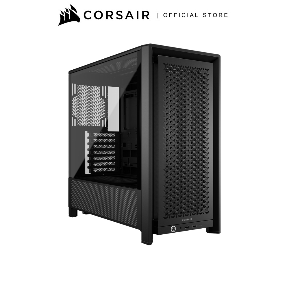 CASE CORSAIR FRAME 4000D SERIES AIRFLOW BLACK 3 x RS120 BLACK FANS MID-TOWER : CC-9011312-WW