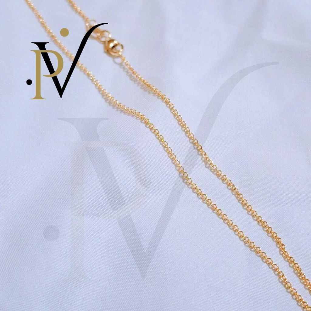 สร้อยคอทองแท้ PV ทองคำแท้ 14k Italy (583) ลายทิฟฟานี มีใบรับประกันจากทางร้าน