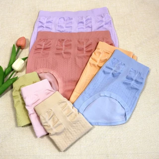 B040กางเกงในสตรี1เช็ต7ตัว ขนาดพิเศษเอวสูง ระบายอากาศได้ดีสวมใส่สบาย สีน่ารักสดใสขนาดฟรีไซส์ สินค้าพร้อมส่ง