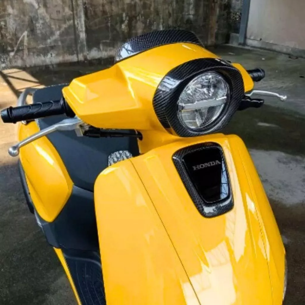 ชุดแต่งคาร์บอน Honda Giorno 4 ชิ้น ลาย 2 ครอบไมล์/ไฟหน้า/โลโก้/ไฟท้าย thumbnail 5