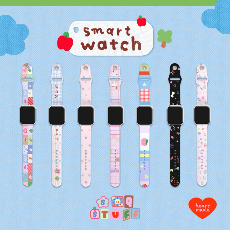พร้อมส่ง🩷 สายนาฬิกาsmartwatch✅🦋 ใส่สบายไม่แข็ง