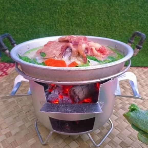 เตาเหล็กเตาถ่านเตาหมูกระทะเตาอั้งโล่พร้อมส่งขนาด30เซนติเมตร