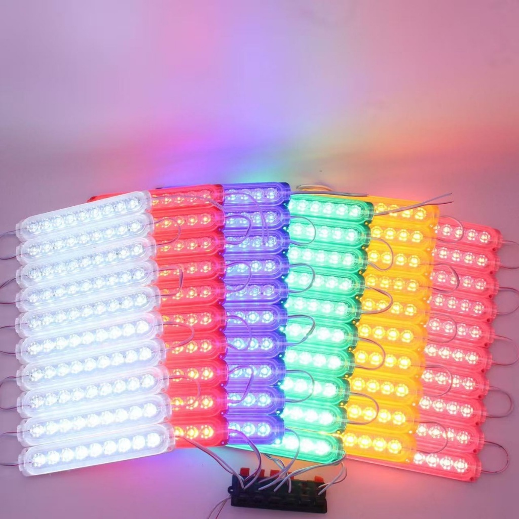ไฟโมดุล LED Module 9led 12v 24V รถยนต์ รถใหญ่ รถ10ล้อ มี8สีให้เลือก 1ชิ้น MOD