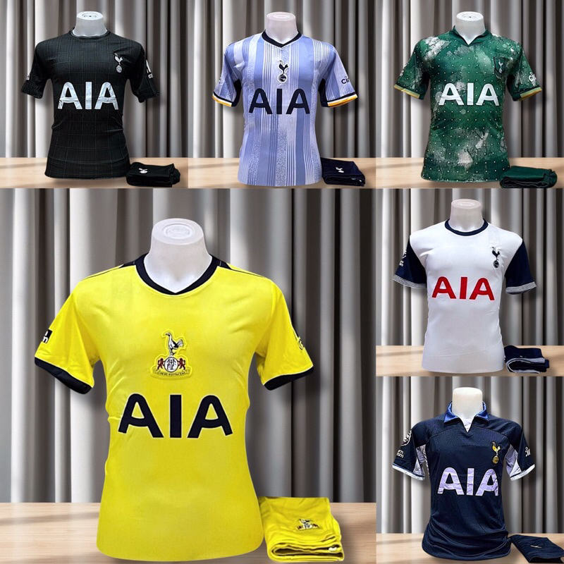 เสื้อฟุตบอลผู้ชาย ( สเปอร์ ) แขนสั้น ฤดูกาลใหม่ 2024/2025 มีเสื้อพร้อมกางเกง
