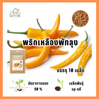 เมล็ดพันธุ์พริกเหลืองพัทลุง 10 เมล็ด