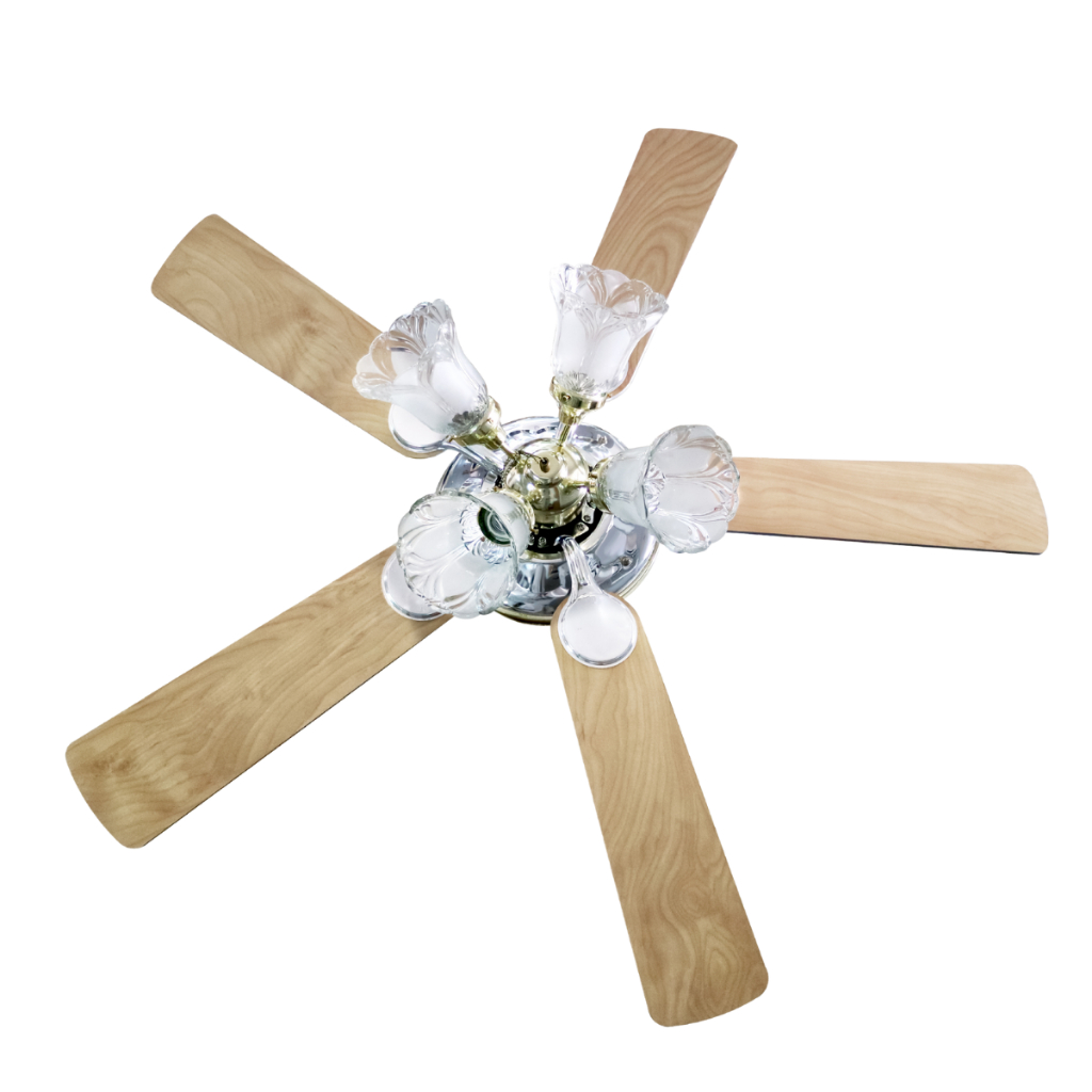 Accord Prevail   รุ่น  AC-2003 (4L) พัดลมพร้อมไฟติดเพดาน 52 นิ้ว สีน้ำตาลอ่อน