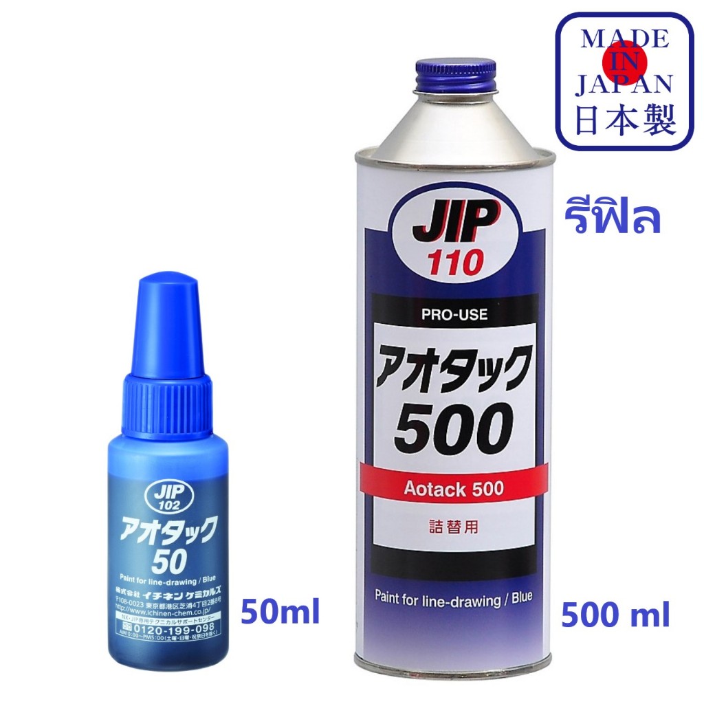 JIP102 JIP110 ทาสี ช่วย การเจาะรู ในตำแหน่งที่แม่นยำ หรือ ขัด แล้ว ช็คความเรียบได้ง่าย ฟิล์มบาง โลหะ กระจก / Ichinen