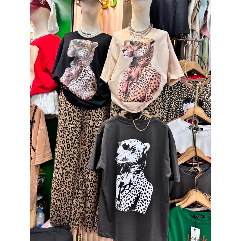 SIS.ON | พร้อมส่ง Oversize เสื้อยืดโอเวอร์ไซส์ No.23 เสือไฮโซ