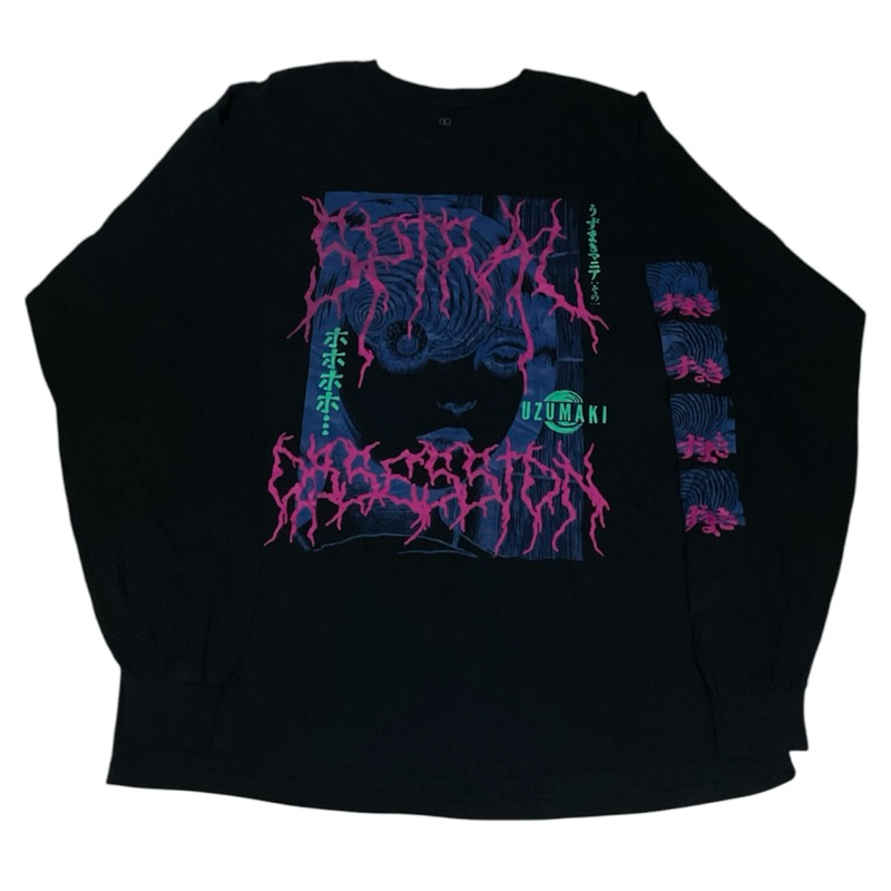 เสื้อ Junji ito Uzumaki ปั้มคอลิขสิทธิ์แท้ 💯