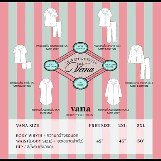 ชุดนอนแม่ลูก Vana ลาย Pink Love of Cherry ผ้าซาติน ผ้านิ่ม ใส่บายไม่ร้อน น่ารัก | Collection The gathering of joy