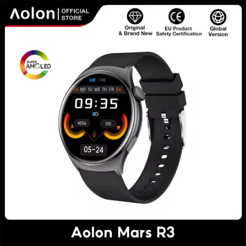 สมาร์ทวอทช์ Amoled smartwatch IP68 กันน้ำ 300mAh นาฬิกาวิ่ง ภาษาไทย smartwatch จอเล็ก