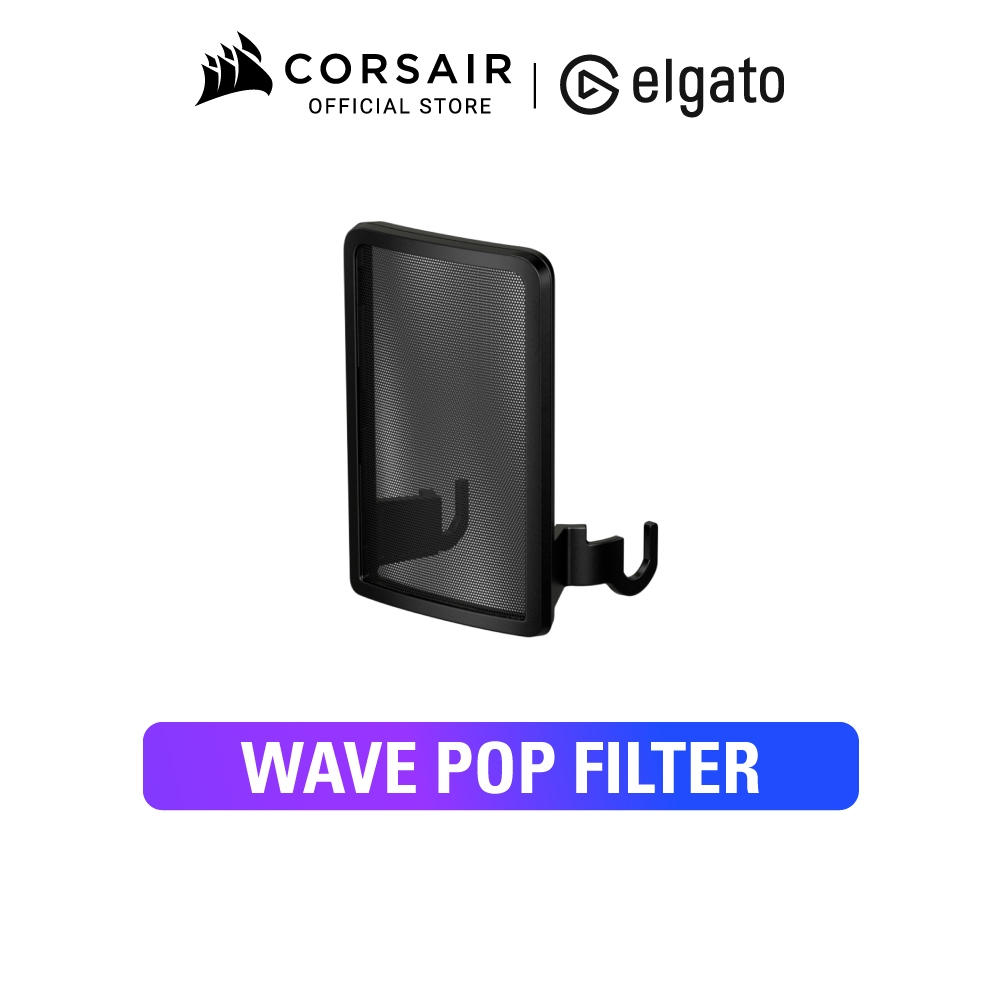 ELGATO POP FILTER ANTI-PLOSIVE NOISE SHIELD – ฟิลเตอร์กันเสียงลม Elgato Pop Filter สำหรับไมค์ Wave 1