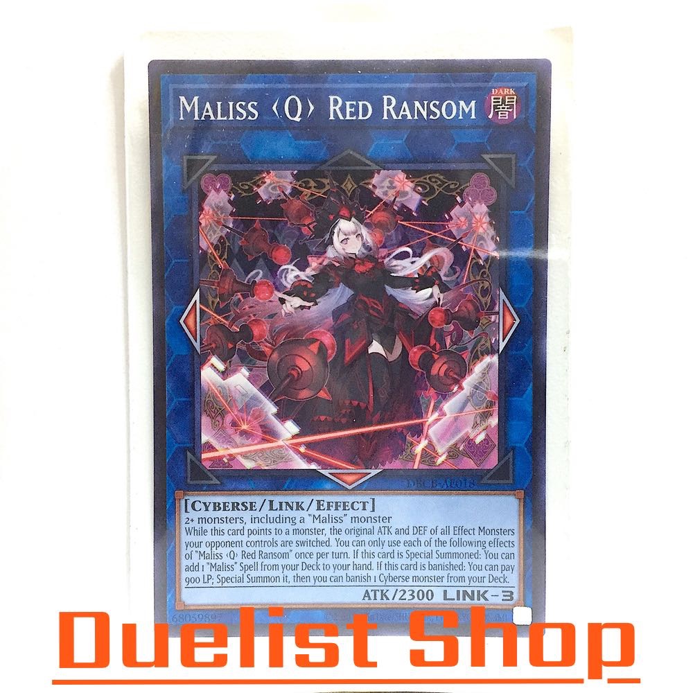 Maliss <Q> Red Ransom (N) Monster Dark Link3 [Cyberse/Link/Effect] ชุด DBCB-AE018 การ์ดยูกิโอ (Yu-Gi-Oh!) OCG Asia EN