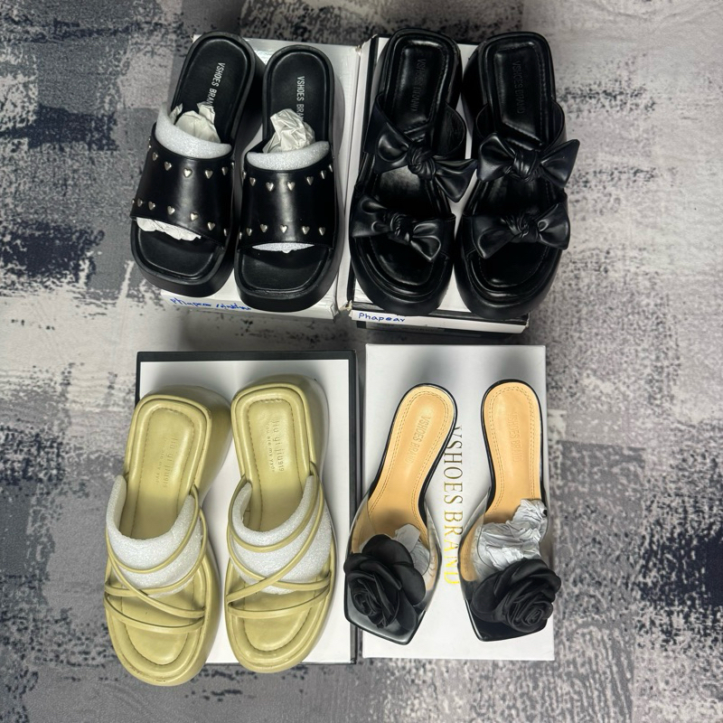 Vshoes รองเท้าผู้หญิงsize39 ส่งต่อ ไอจีแบรนด์ดัง พร้อมกล่องทุกคู่