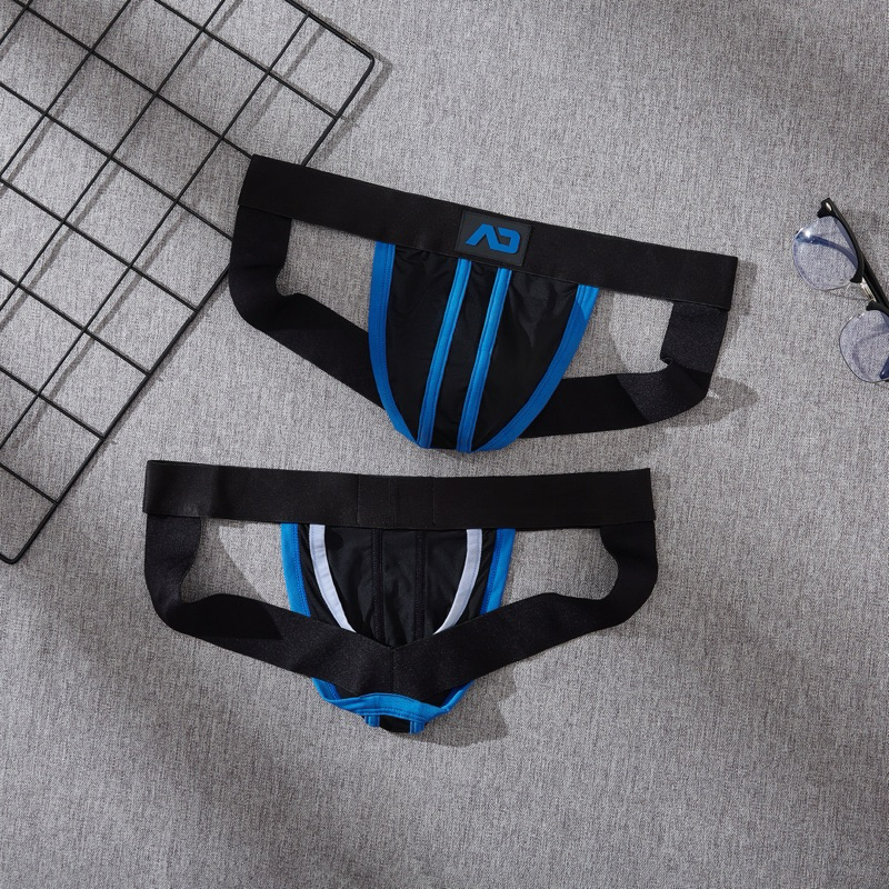 พร้อมส่งกางเกงในผู้ชายเปิดก้น addicted jockstrap ผ้าลื่น โชว์สะโพกเซ็กซี่แบบเนียนธรรมชาติ