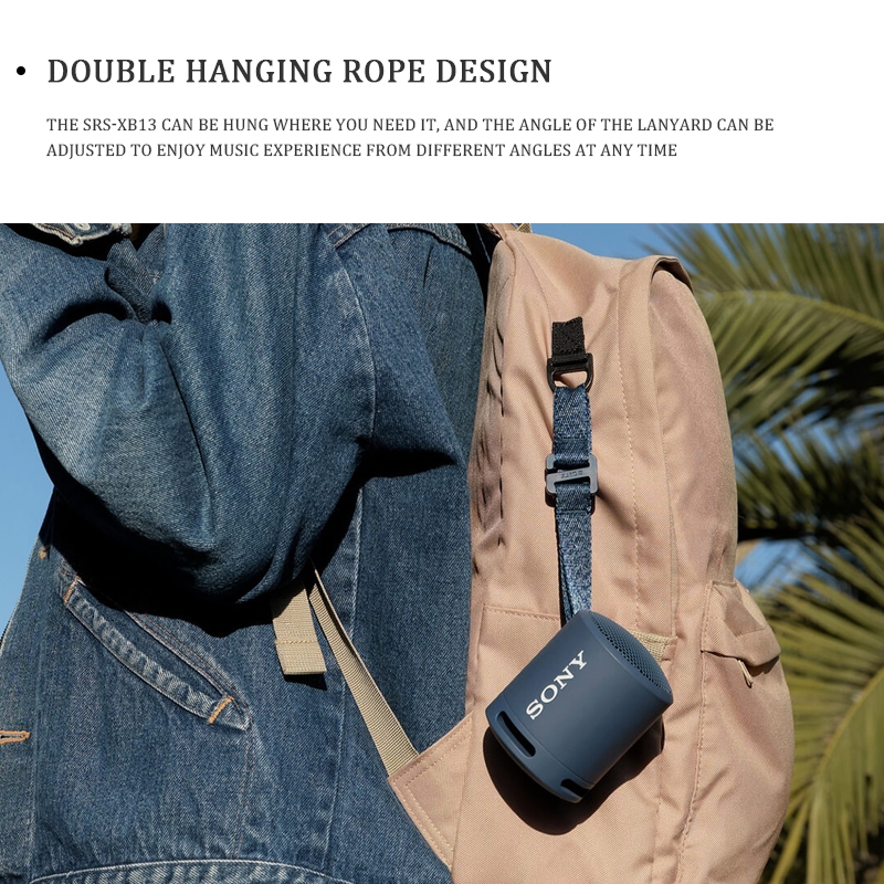 SRS-XB13 ลำโพงบลูทู ธ ลำโพงไร้สายแบบพกพาลำโพงกันน้ำกลางแจ้งซับวูฟเฟอร์ Wireless Bluetooth Speaker