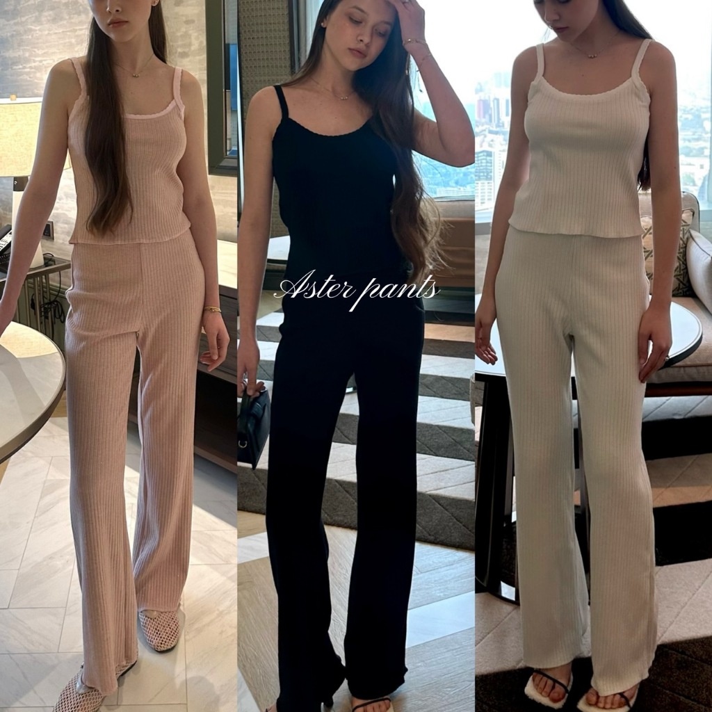 TOPLIST Aster pants กางเกงขายาว เนื้อผ้าผสม Glitter