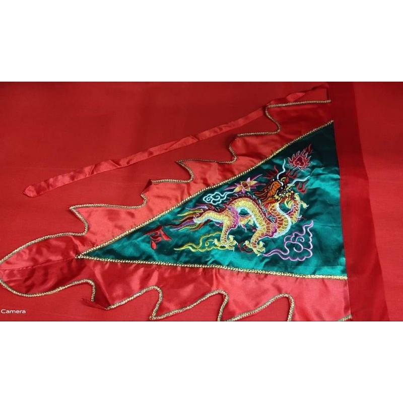 ธงมังกร ปักหน้าเดียว ขนาดกลาง24