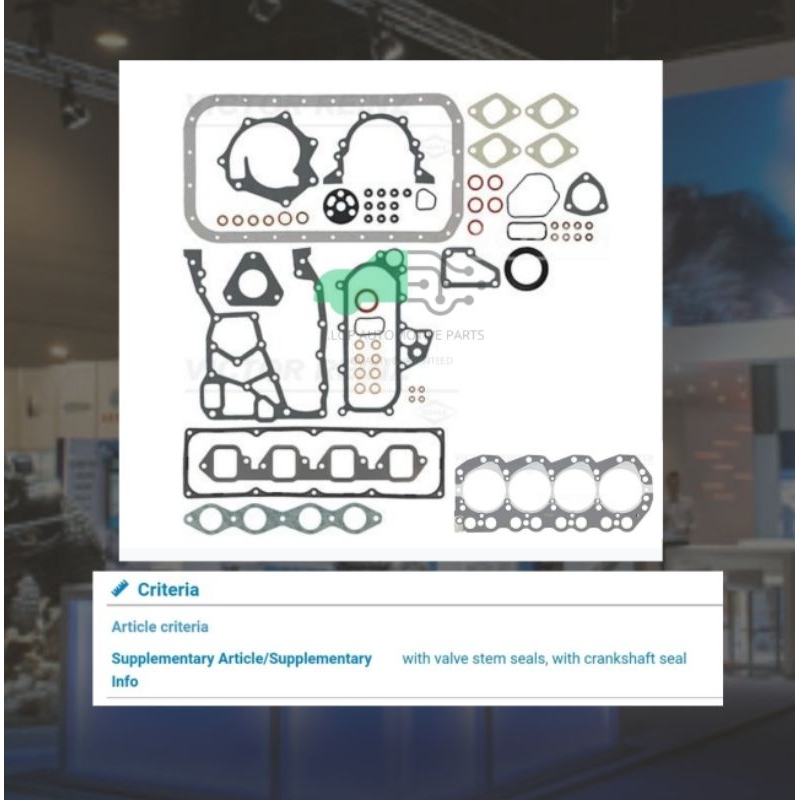 ประเก็นชุดใหญ่ (Victor Reinz เยอรมัน) Nissan Elgrand, Atlas, Terrano QD32