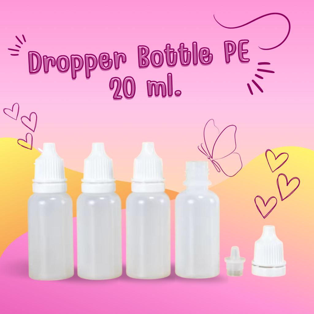 Dropper Bottle 20 ml. ขวดยาหยอด วัสดุพลาสติกPE