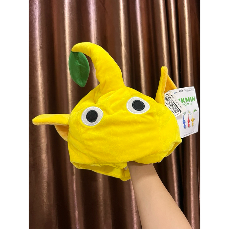 หมวกของแท้จากญี่ปุ่น  Nintendo PIKMIN Plush doll Yellow Pikmin PK03 Sanei Boeki Japan NEW